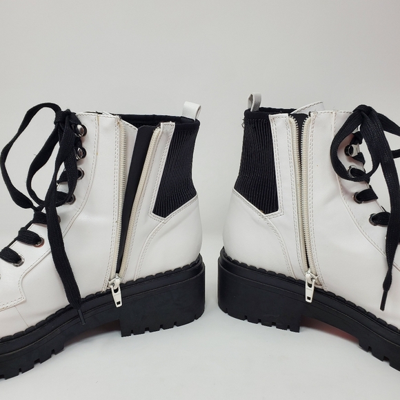 Indigo Road Wilder Combat Boots - Women's - Black and White Size 8 1/2 - Picture 9 of 15